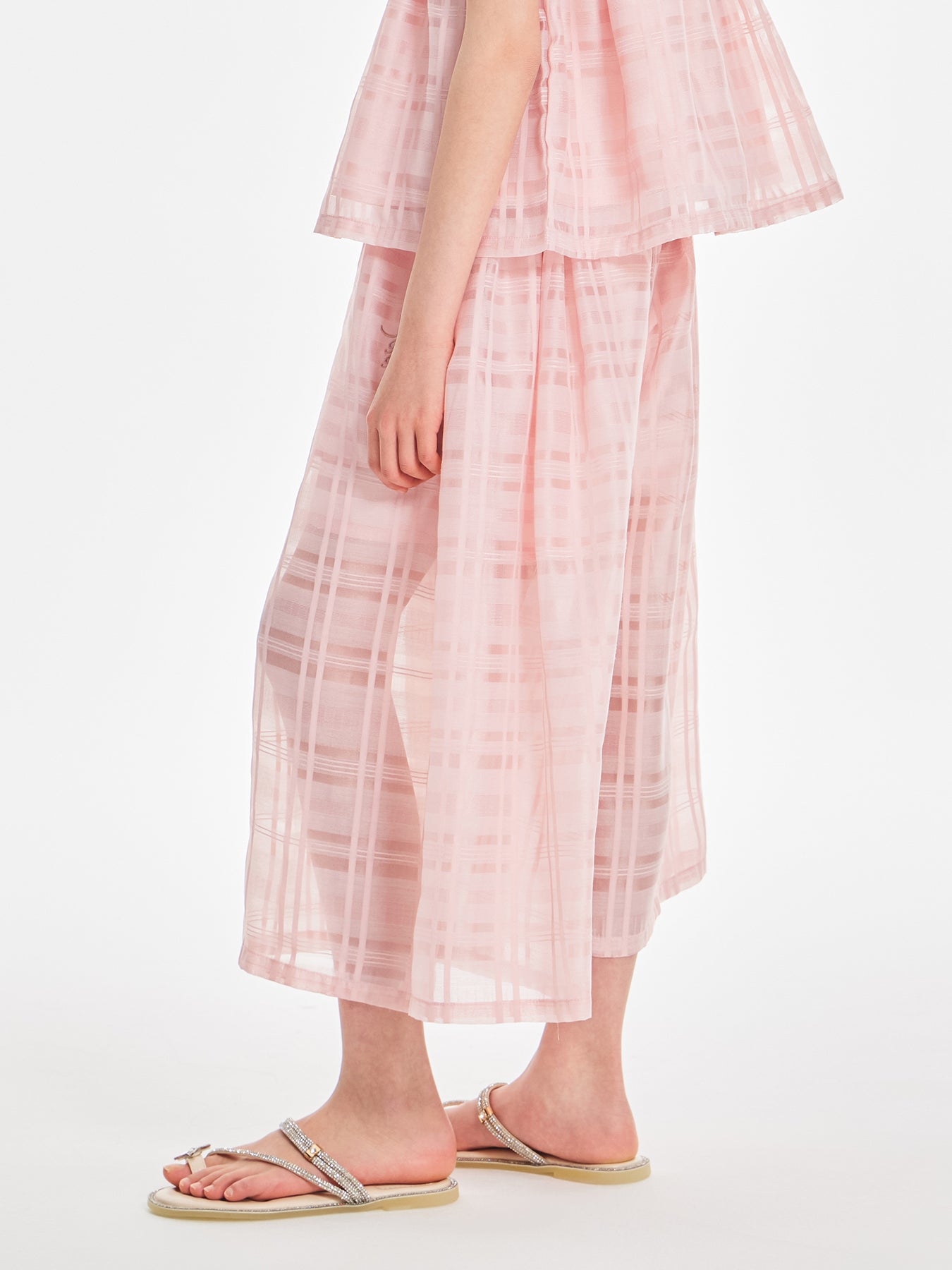 Girls Pink Bow Polo Shirt or Wide Leg Pants
