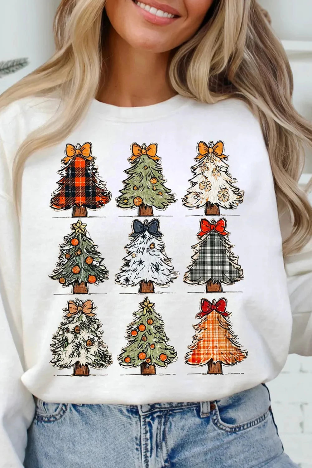 White Christmas PNG Graphic Holiday Sweatshirt