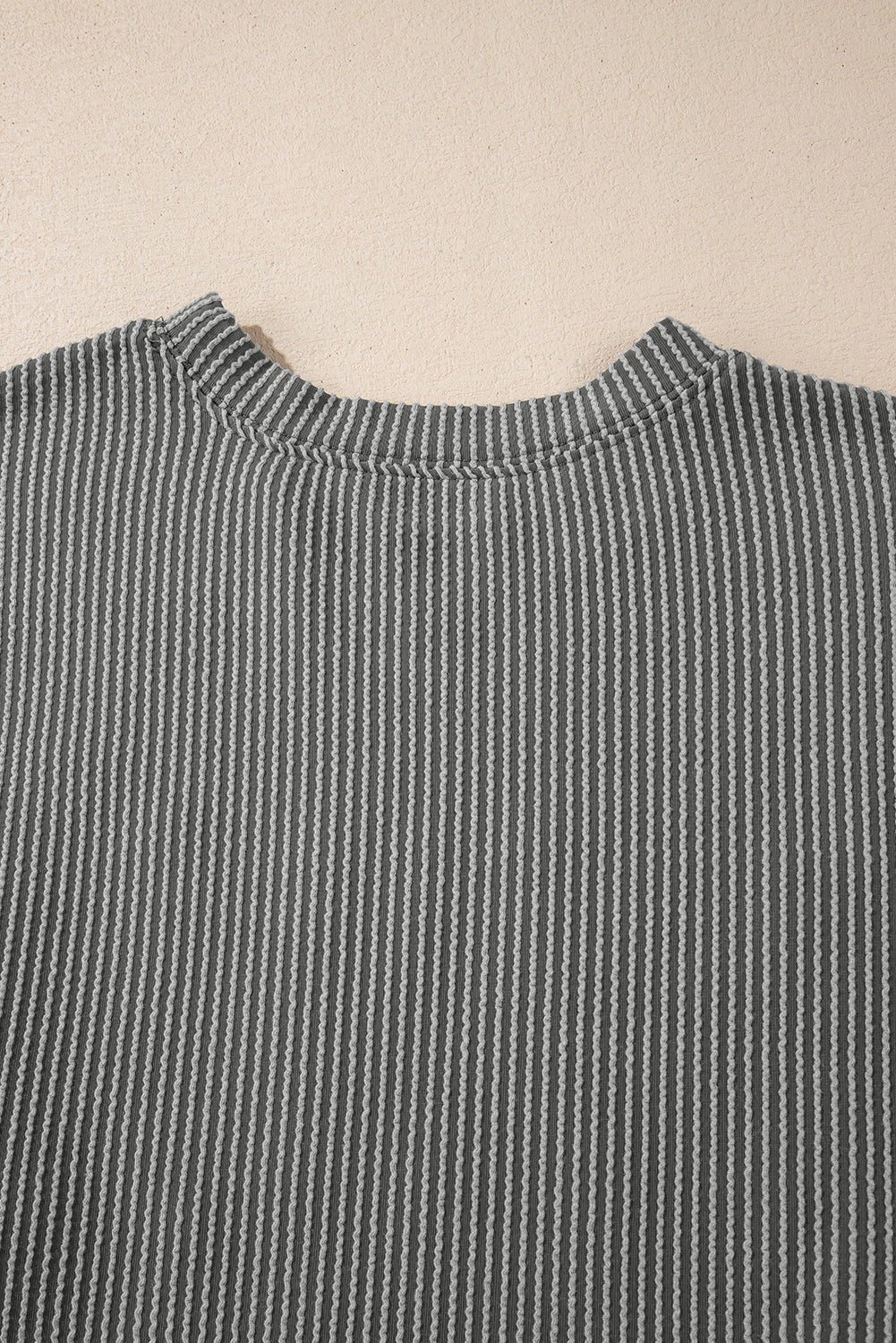 Dark Grey Corded Game Day Graphic Long Sleeve Top