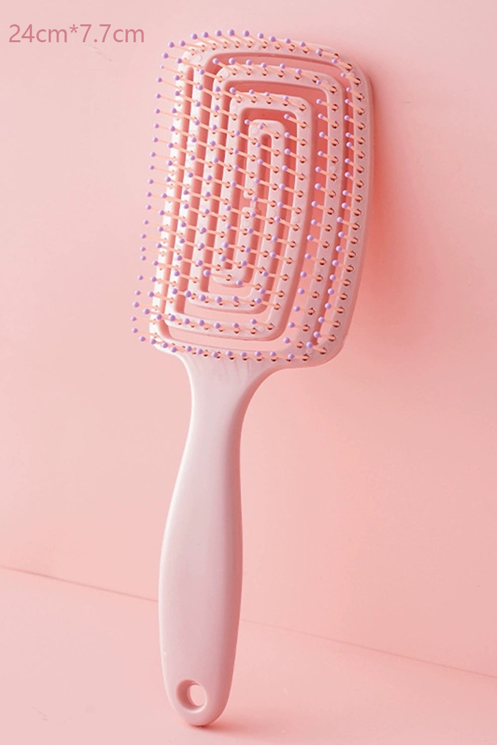 Pink Paddle Hair Brush Volume Detangling Scalp Massage