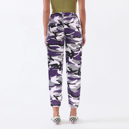 Women's Plus Size Camouflage Workwear Hip Hop Casual Pants Street Loose Harlem Denim Trousers