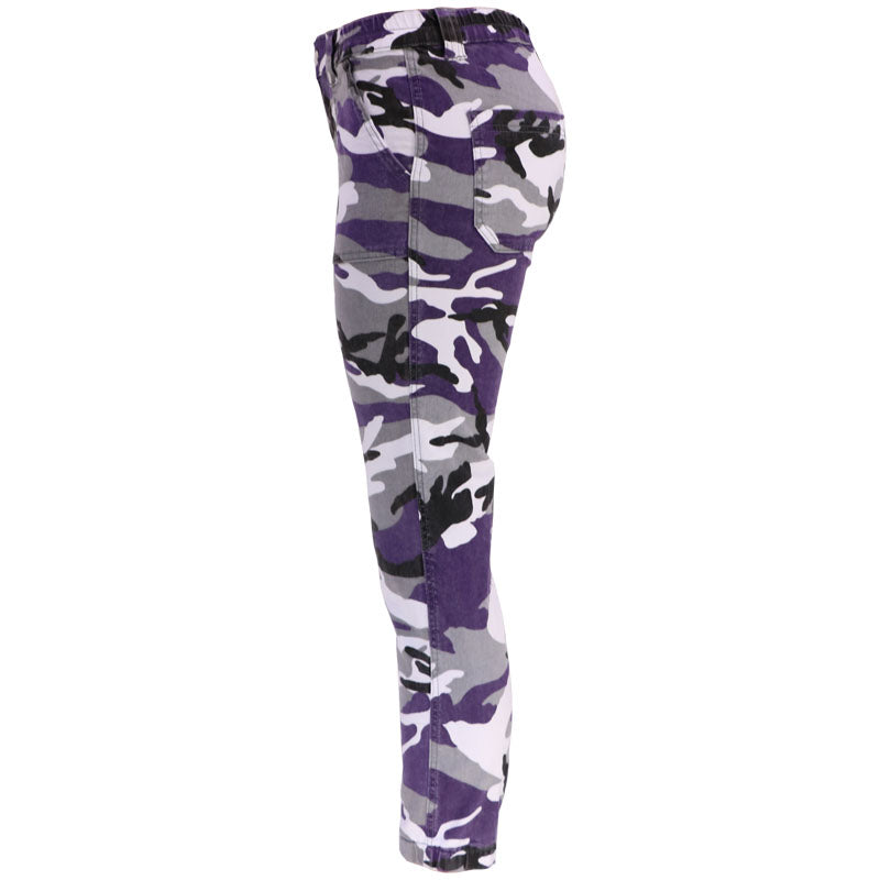 Women's Plus Size Camouflage Workwear Hip Hop Casual Pants Street Loose Harlem Denim Trousers