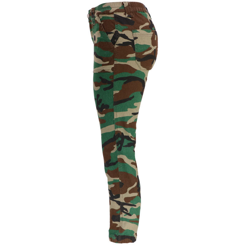 Women's Plus Size Camouflage Workwear Hip Hop Casual Pants Street Loose Harlem Denim Trousers