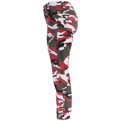 Women's Plus Size Camouflage Workwear Hip Hop Casual Pants Street Loose Harlem Denim Trousers