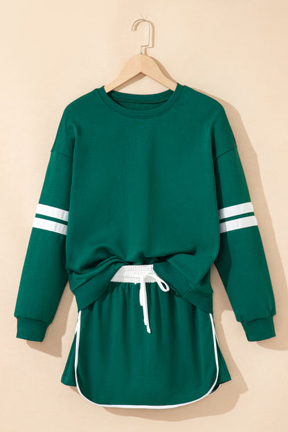 Orange Game Day Varsity Sweatshirt & Skort Set