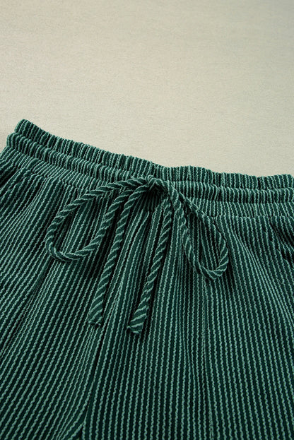 Evergreen Corded MERRY Graphic Long Sleeve Lounge Set
