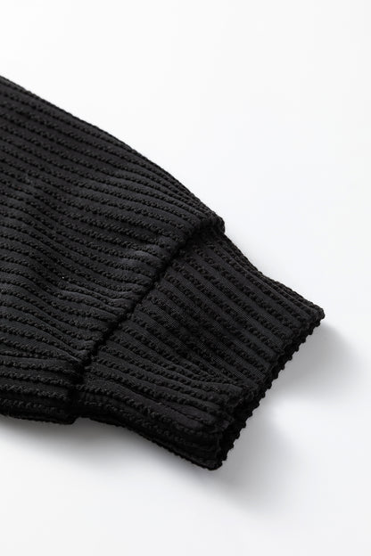 JOLLY Ribbed Knit Long Sleeve Top and Pants Set