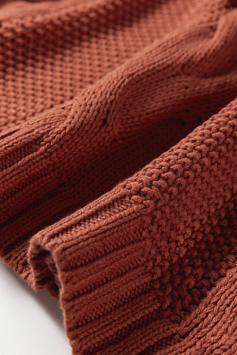 Redwood Chunky Cable Knit Slouchy Oversized Sweater