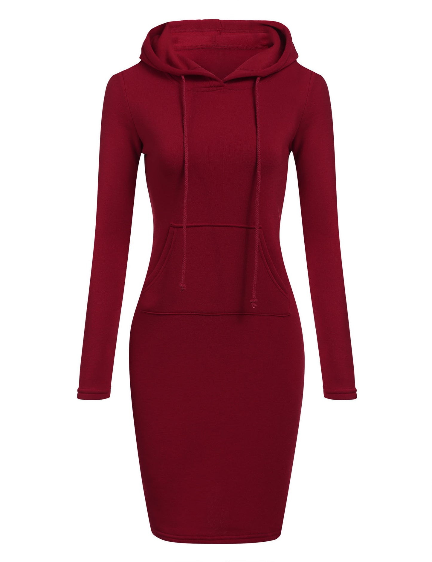 Women's Bodycon Hoodie Dress Long Sleeve Pocket