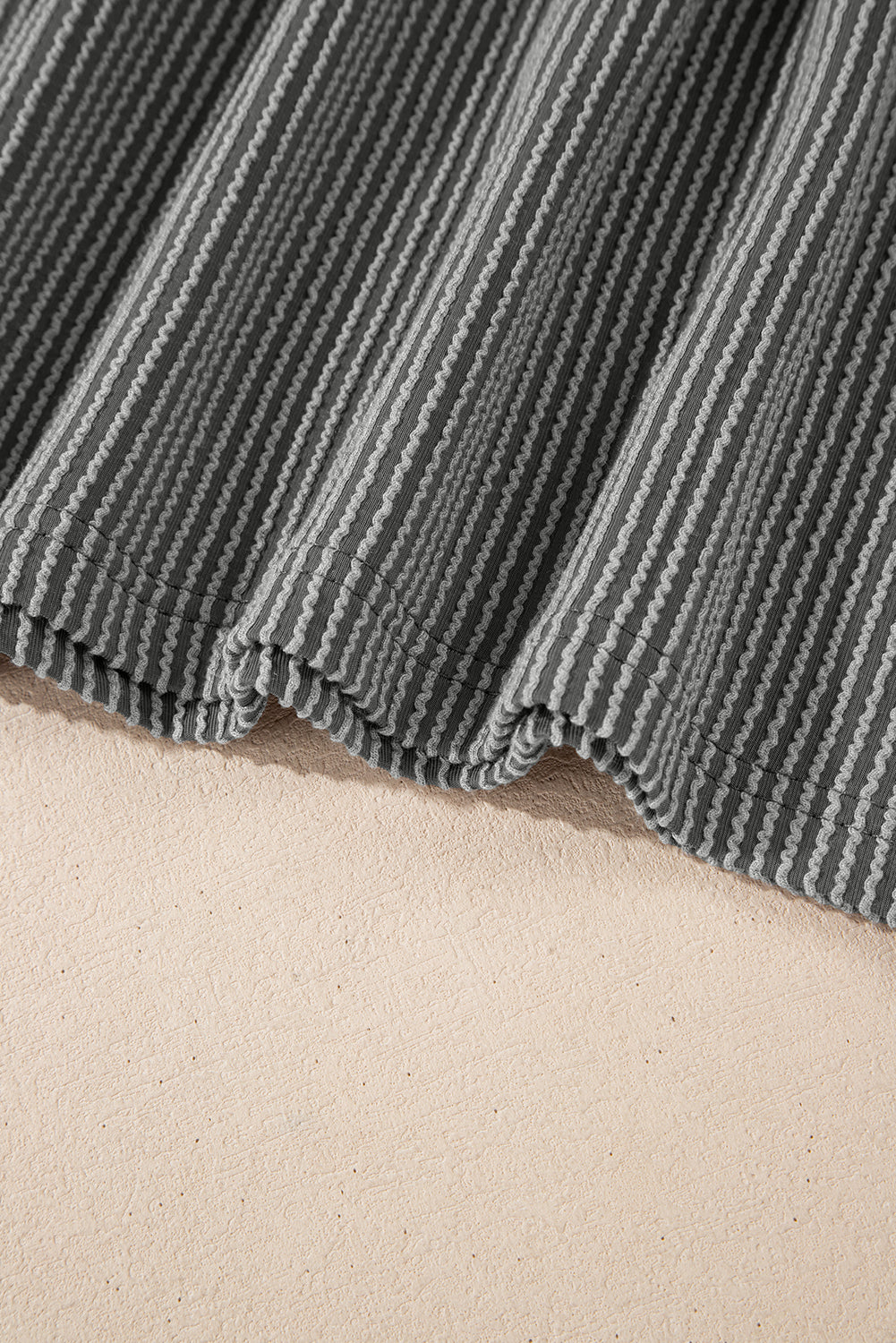 Dark Grey Corded Game Day Graphic Long Sleeve Top