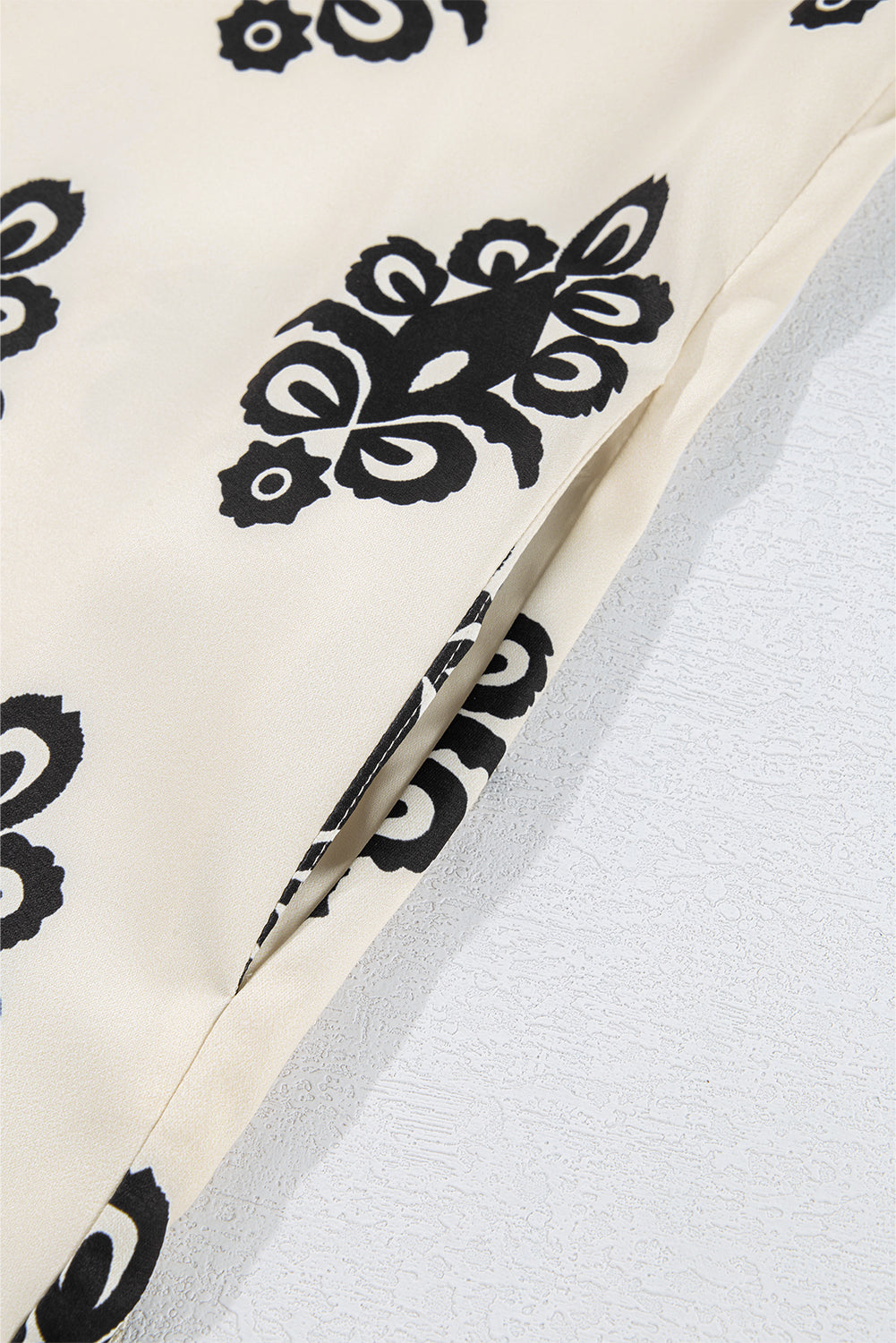 Boho Print Back Bow Mini Dress Sleeveless Summer