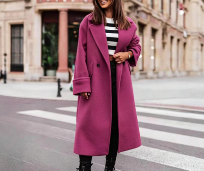Women's Oversized Double Breasted Long Winter Coat