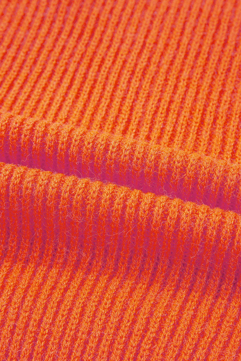 Orange Thankful for My Queens Ribbed Knit Sweater