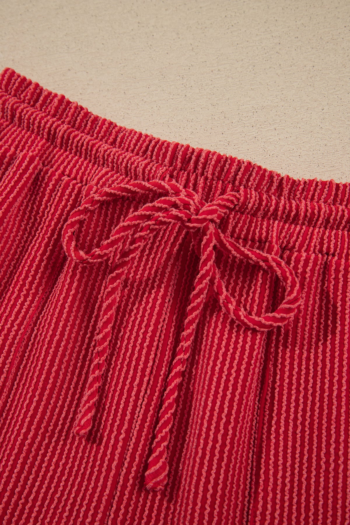 JOLLY Ribbed Knit Long Sleeve Top and Pants Set