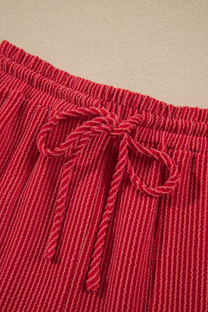 JOLLY Ribbed Knit Long Sleeve Top and Pants Set