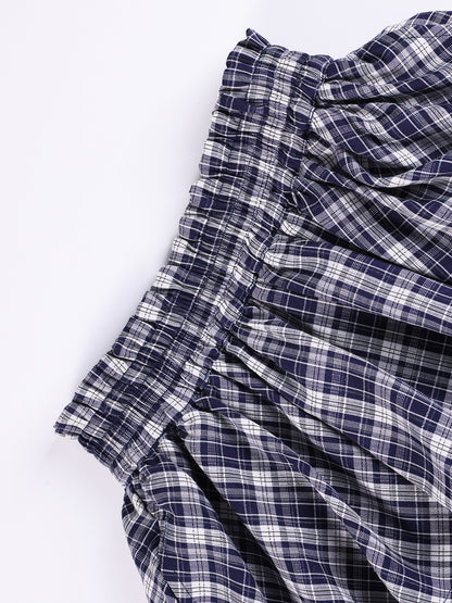Girls' Plaid Ruffle Skirt - Trendy Casual Style for Kids