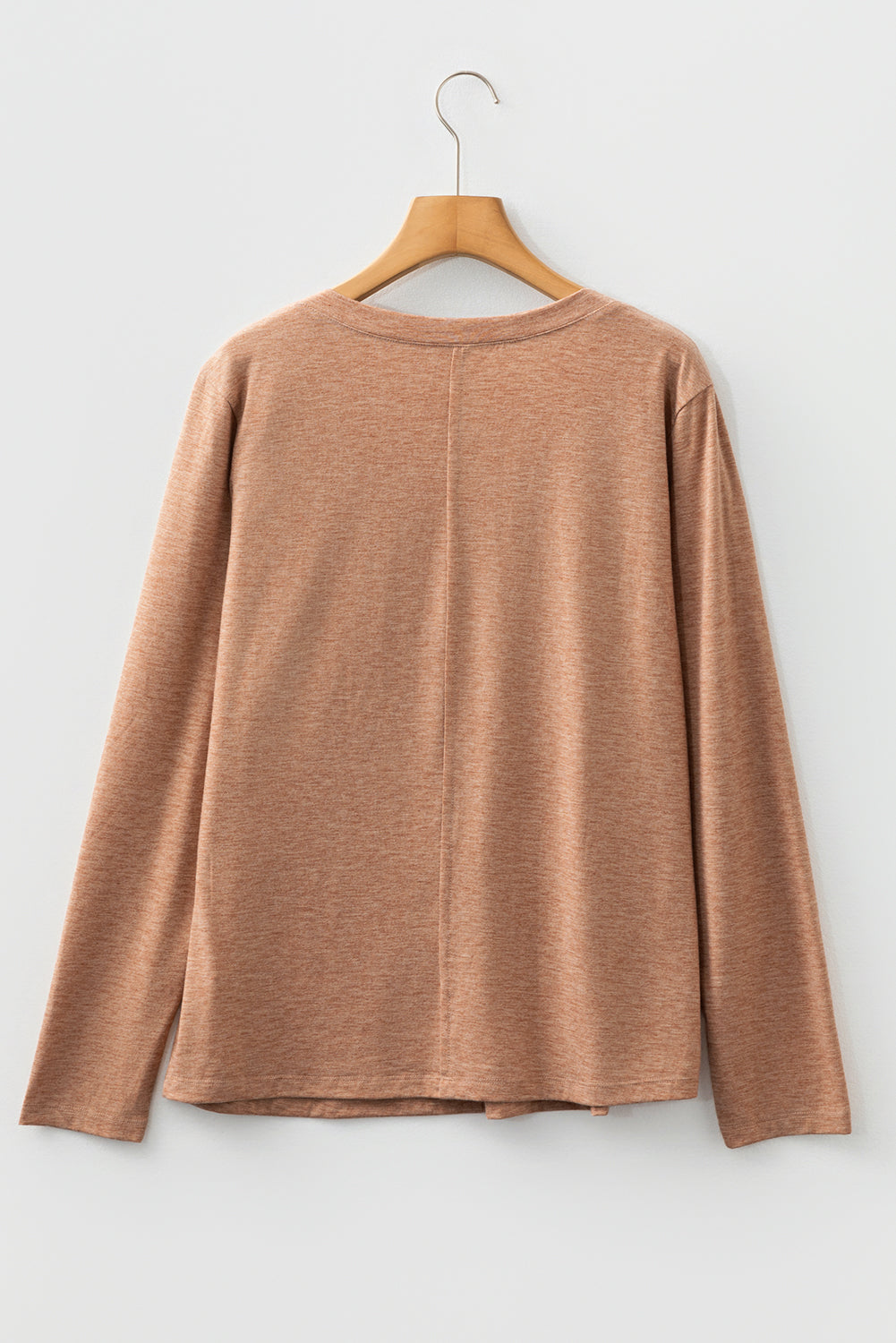 Floral Patchwork V Neck Long Sleeve Casual T Shirt