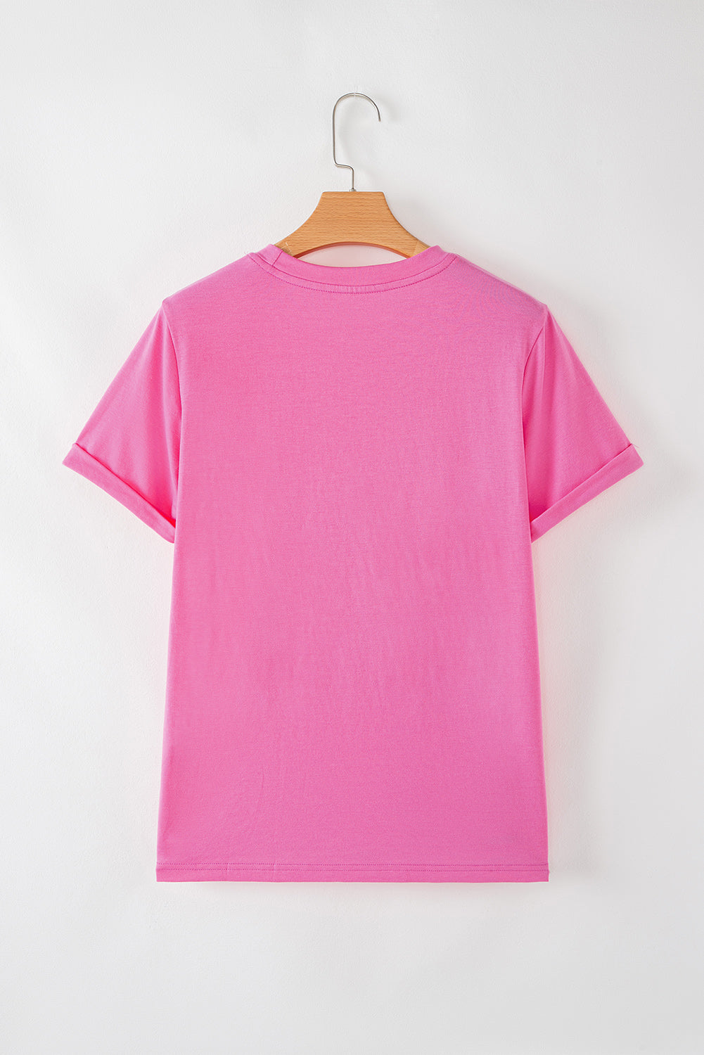 White Casual Crew Neck Short Sleeve Basic Tee