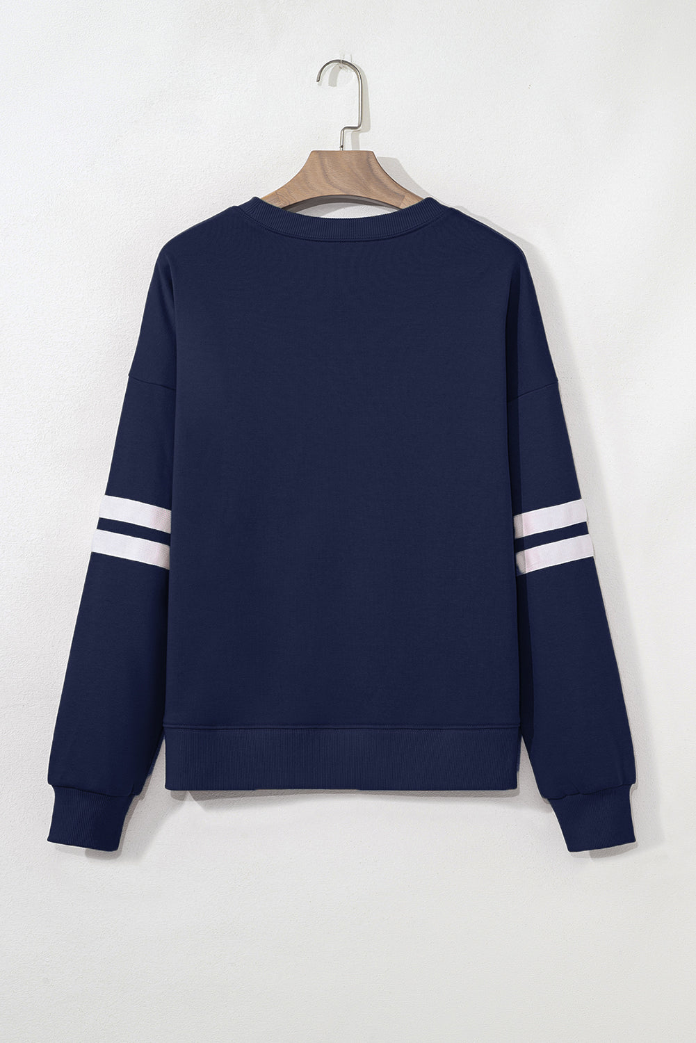 Varsity Stripe Drop Shoulder Oversized Women’s Sweatshirt