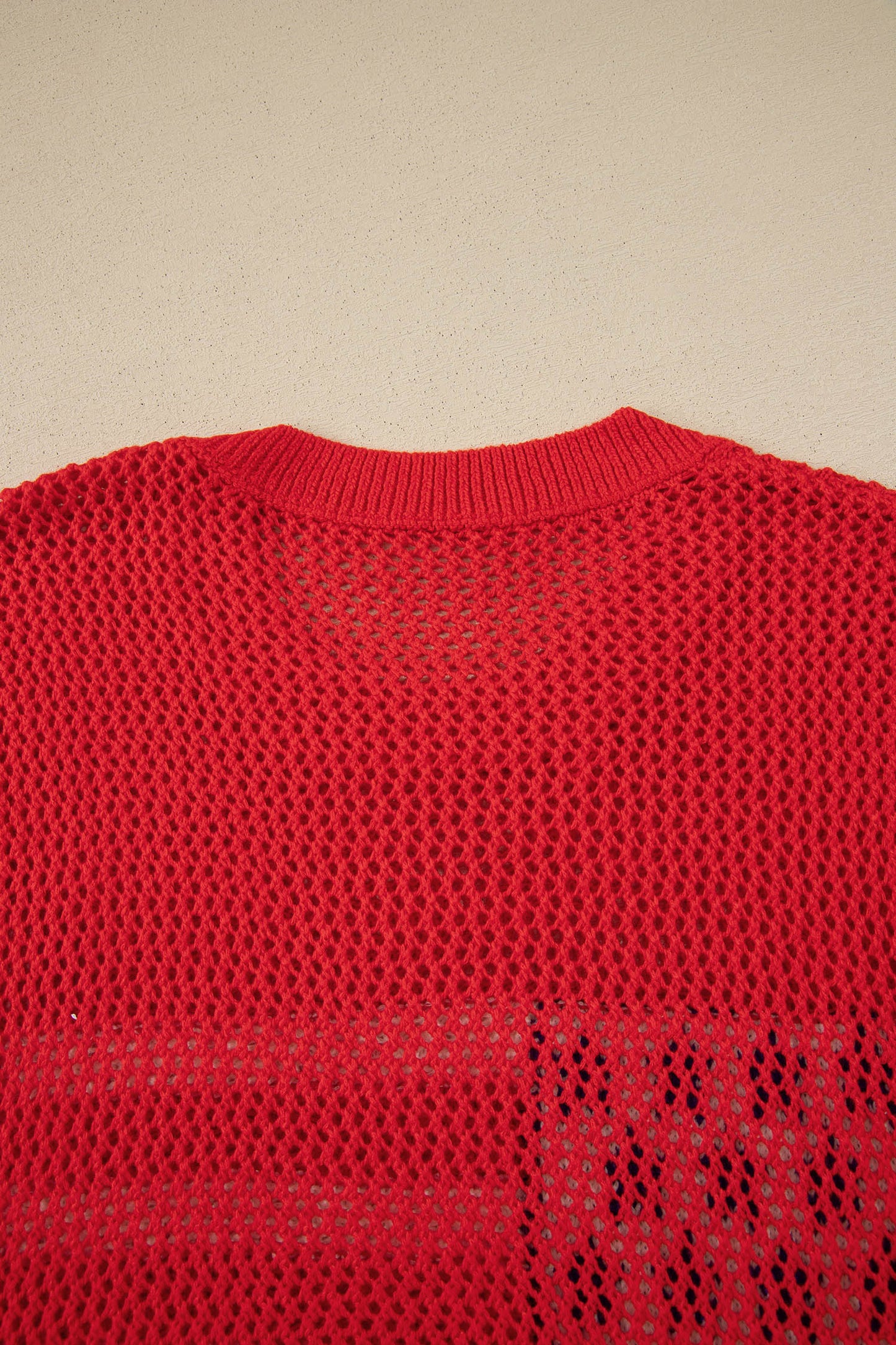 American Flag Knit Sweater Vest Patriotic Summer Top