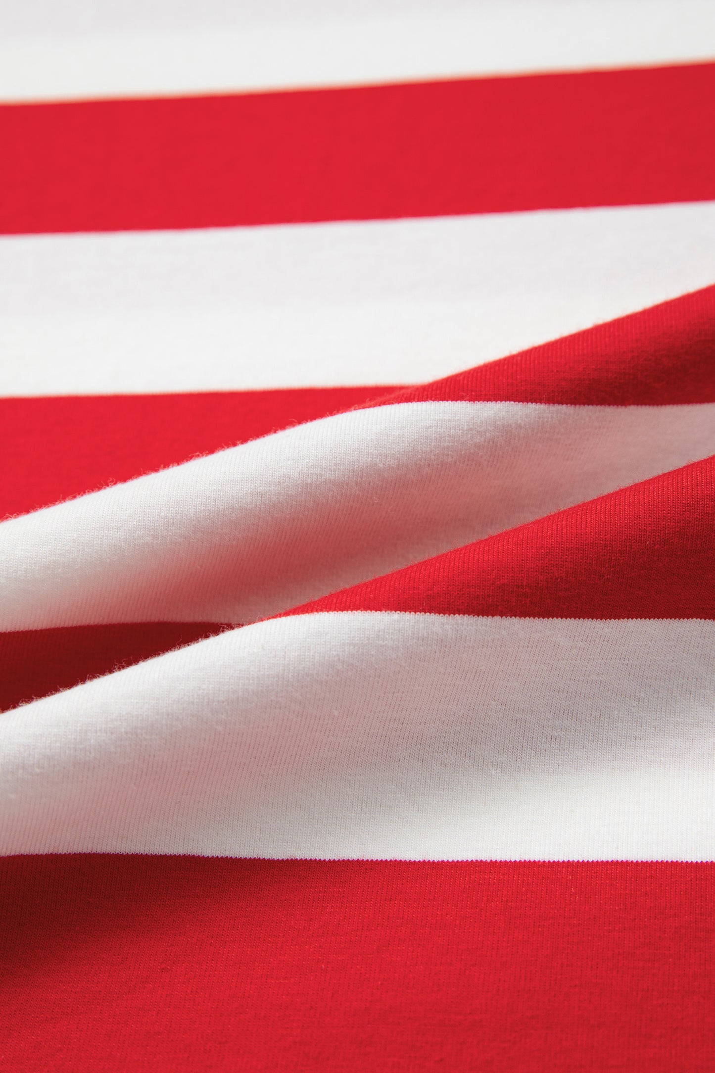 Red Stripe Puff Sleeve Dress Flag Day Independence