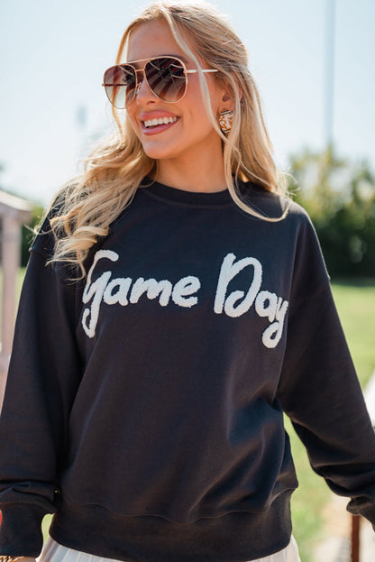 Chenille Game Day Graphic Crewneck Sweatshirt