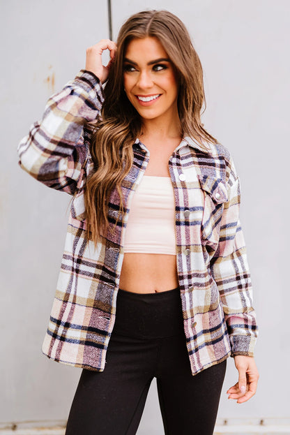 Plaid Button Down Oversized Shacket
