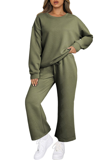 Dahlia Ultra Loose Textured 2pcs Slouchy Outfit