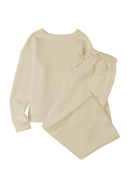 Dahlia Ultra Loose Textured 2pcs Slouchy Outfit
