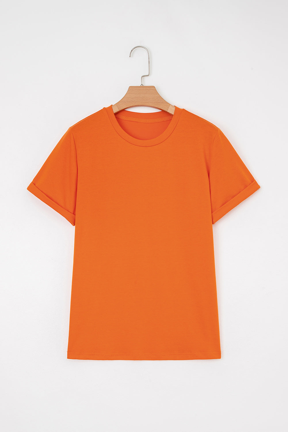 White Casual Crew Neck Short Sleeve Basic Tee