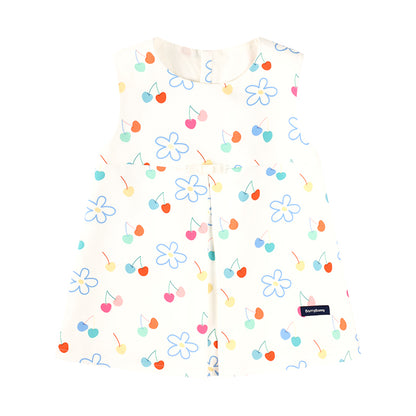 Girls Cherry Print Sleeveless Top and Shorts