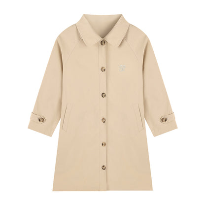 Trendy Kids’ Trench Coat with Classic Collar