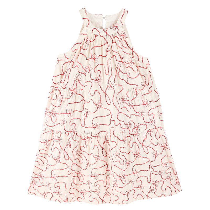 Girls Sleeveless Summer Holiday Dress for Casual Vacation