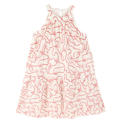 Girls Sleeveless Summer Holiday Dress for Casual Vacation