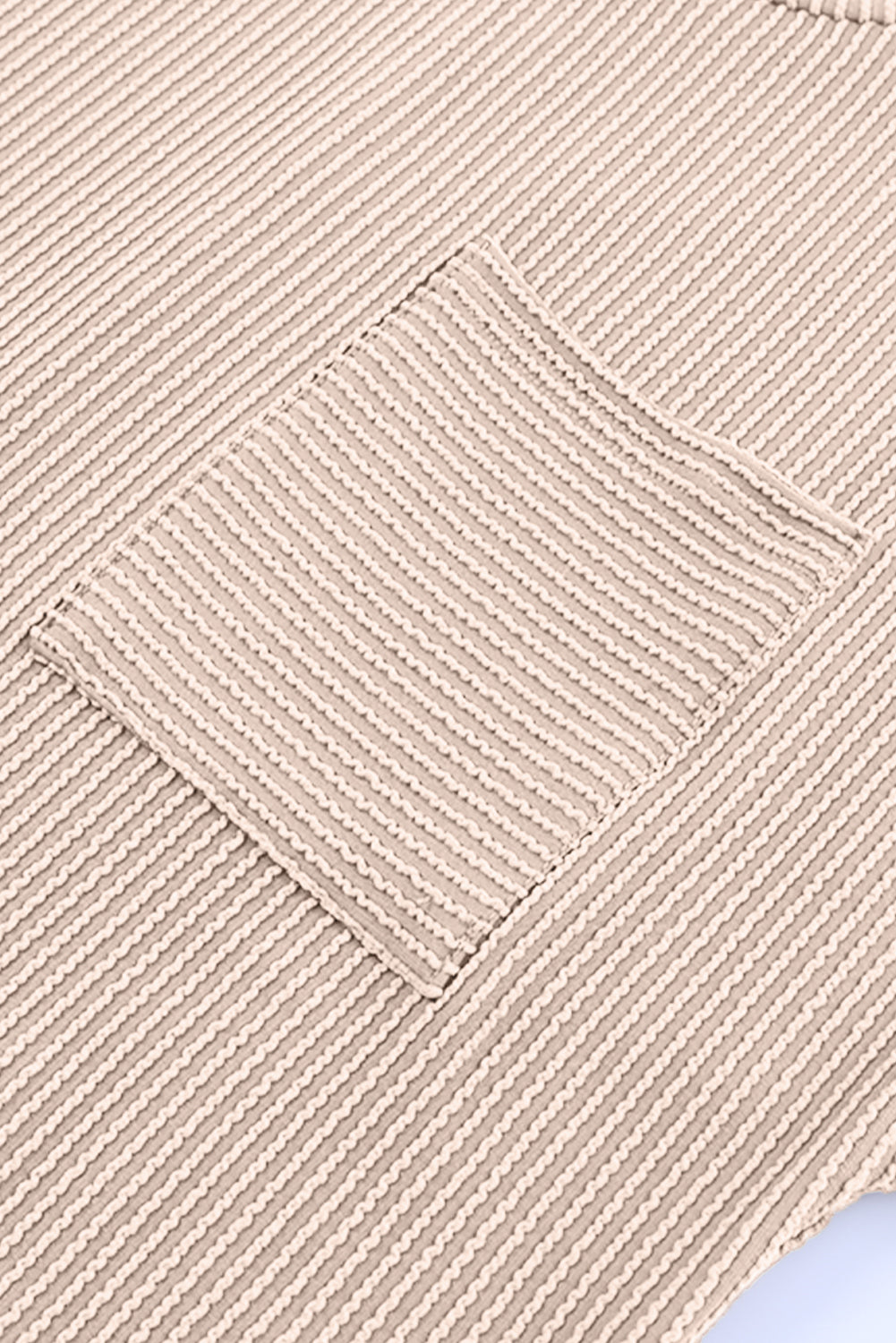 Striped Ribbed Knit Pocket T-Shirt Dress for Women