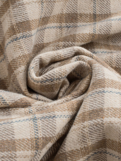 Plaid Sherpa Lined Hooded Shacket – Cozy & Stylish