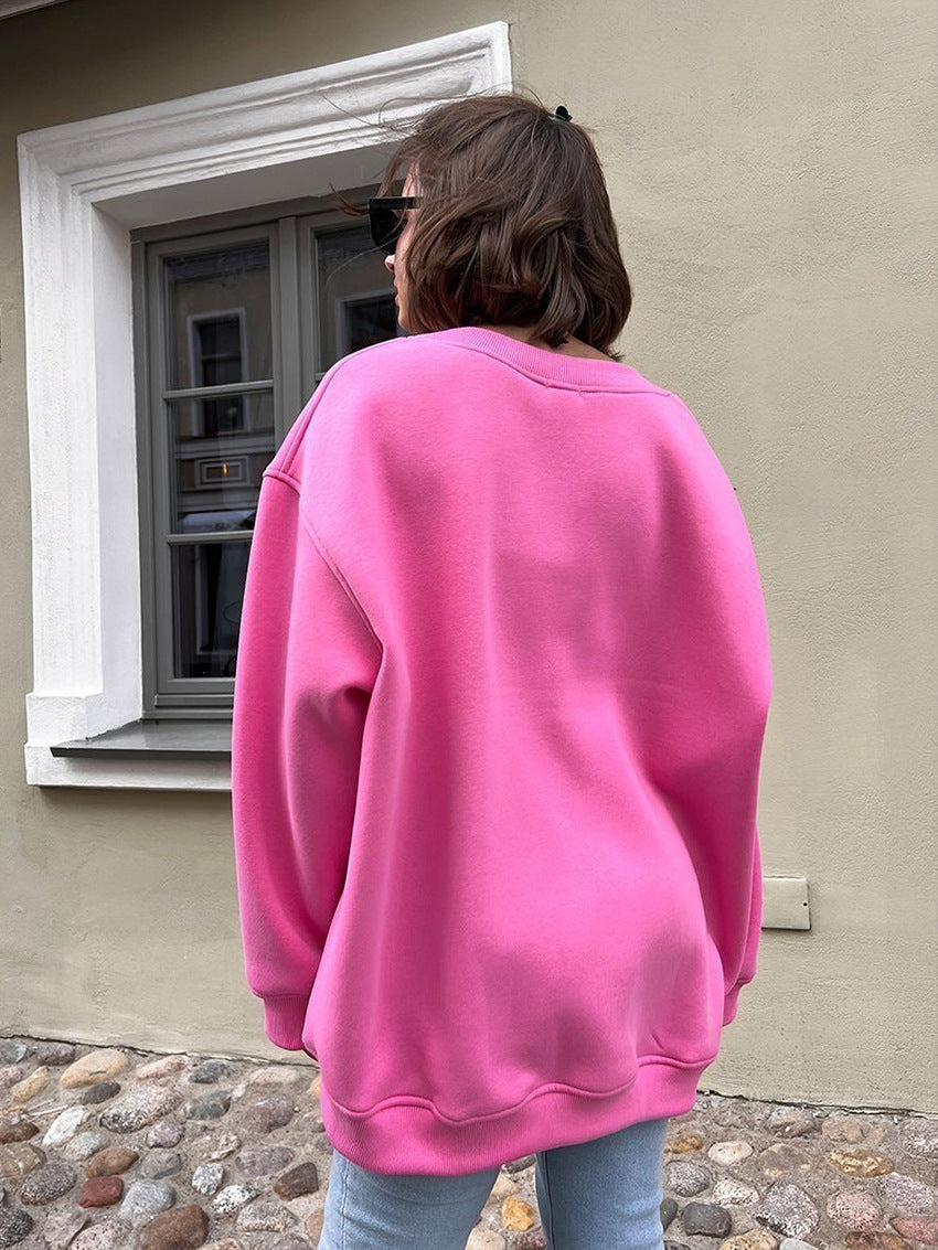 Women's Oversized Fleece Crewneck Sweatshirt