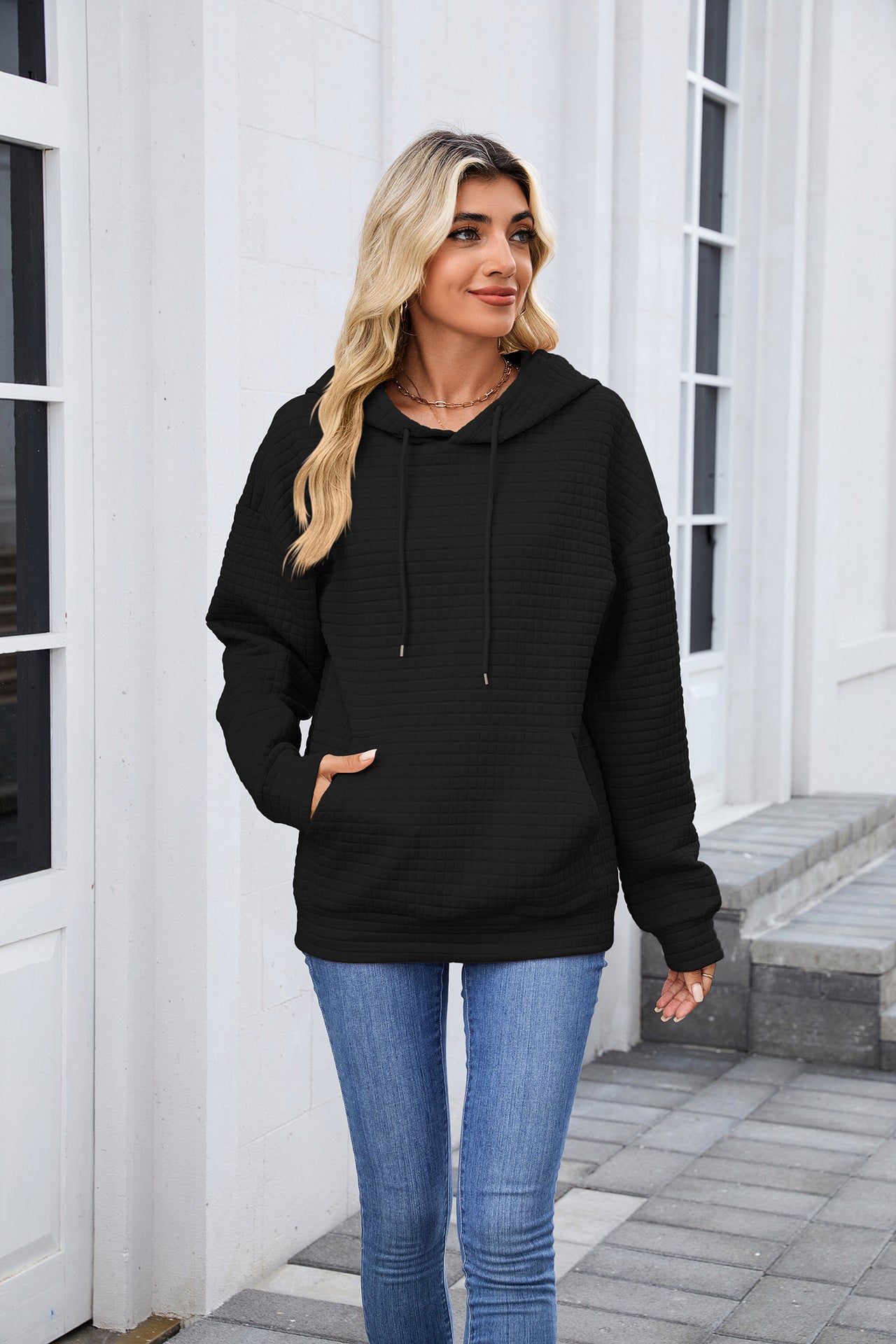 Casual Oversized Hooded Sweatshirt with Pockets for Women