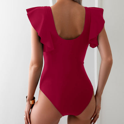 2025 New Women’s Sporty One-Piece Bikini Swimsuit – Quick-Dry Swimwear