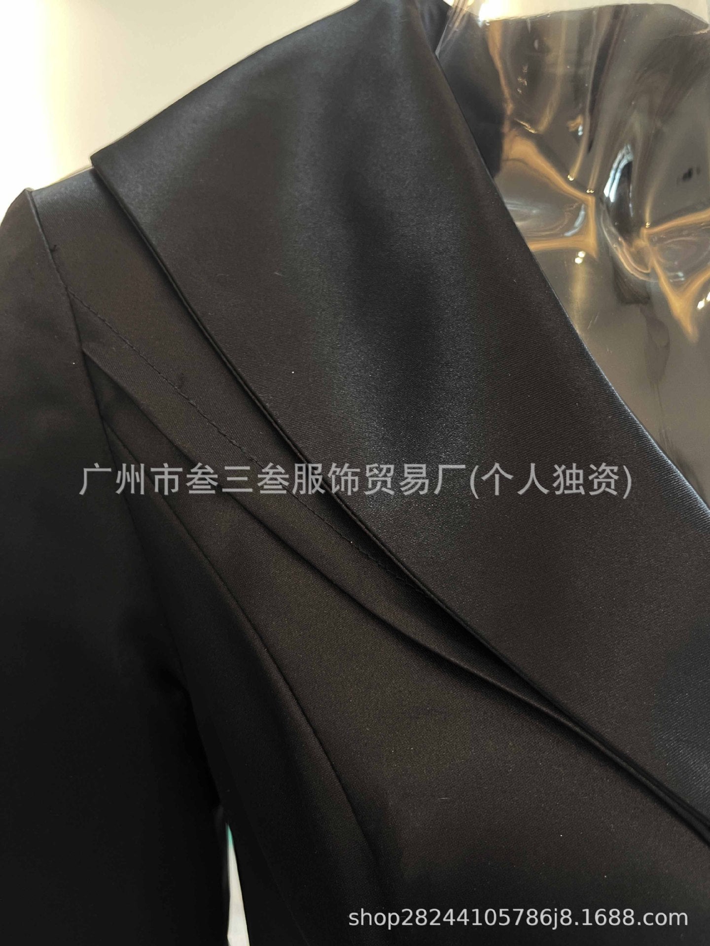 Elegant Satin Long Sleeve Belted A-Line Midi Dress Pockets