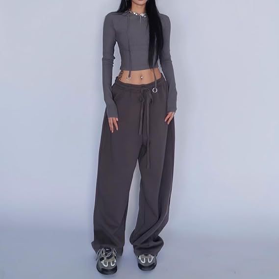 Cozy Wide Leg Sweatpants for Fall Lounge & Streetwear