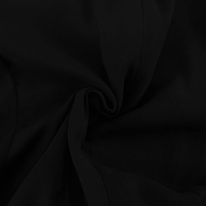 Black Chiffon Cutout Mini Dress Mock Neck Long Sleeve