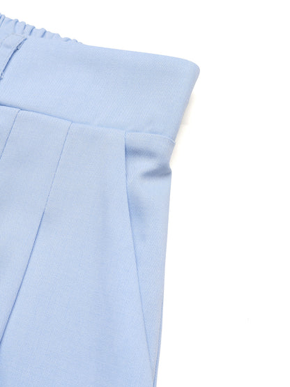 High Waisted Pleated Wide Leg Shorts Women Dressy Casual Pockets