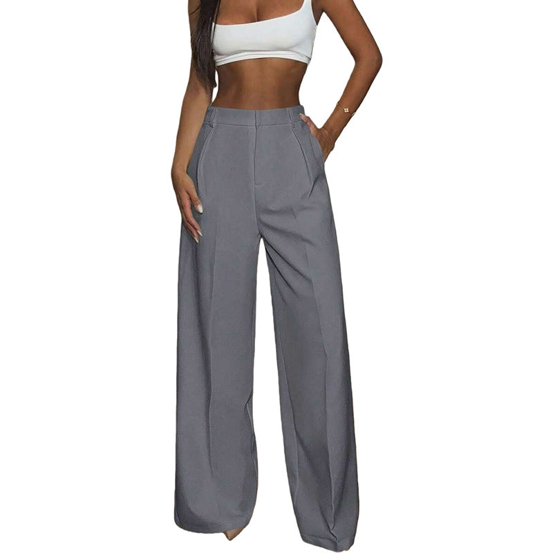 High Waisted Wide Leg Dress Pants Casual Work Trousers
