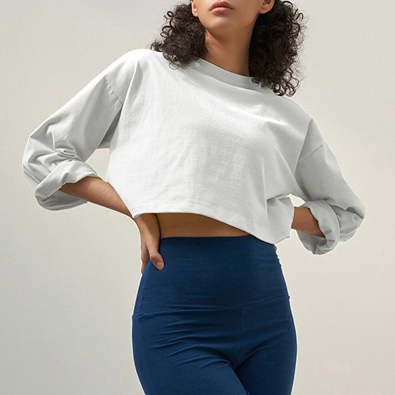 Summer Crop Cotton Tee Women’s Short Sleeve Street Style