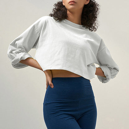 Summer Crop Cotton Tee Women’s Short Sleeve Street Style
