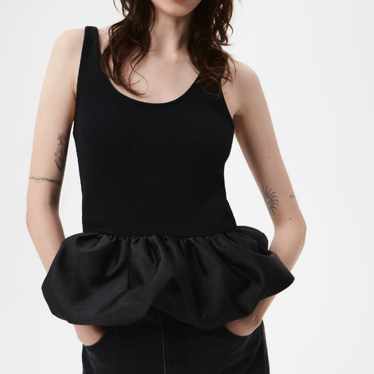 Sexy Modal Bubble Hem Tank Top – European Street Trend