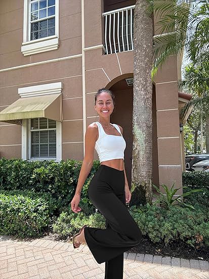 Chic High-Waisted Wide-Leg Pants – Effortless Street Style Trousers