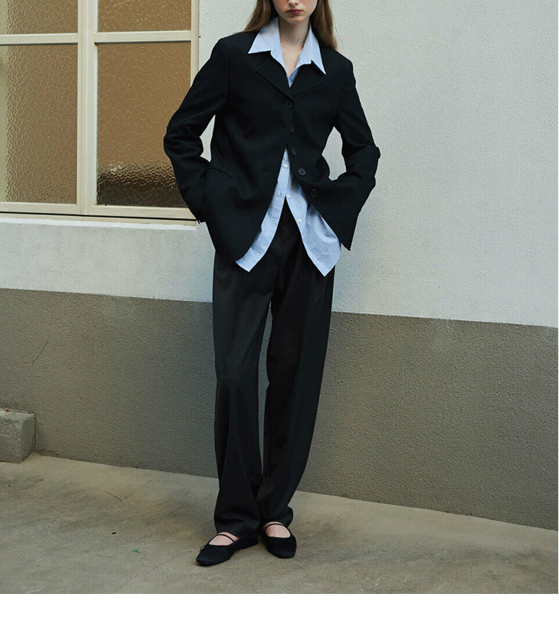 Women’s Cotton Mid-Length Button-Up Shirt Loose Casual Top