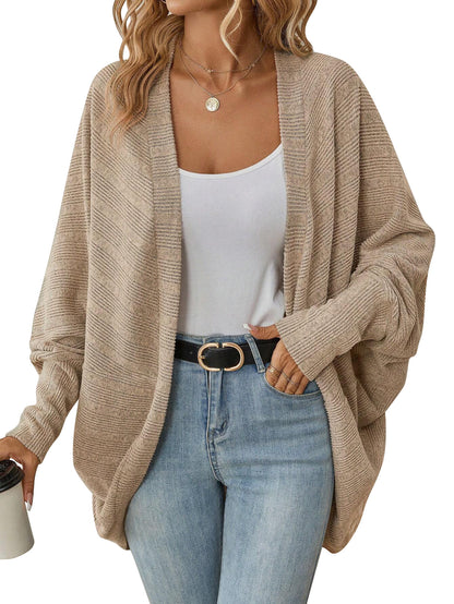 Bat Sleeve Cardigan Knitted Jacket Loose Fit
